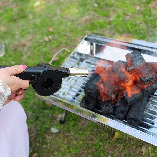 Portable Hand Crank BBQ Air Fan